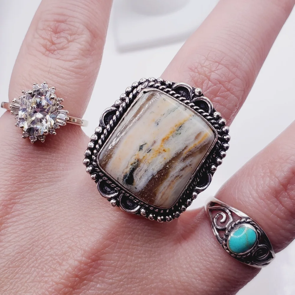 Jasper Statement Ring - Picture 3 of 7